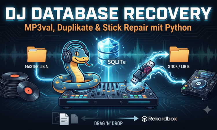 KI erzeugtes Vorschaubild: DJ Database & Recovery Tool